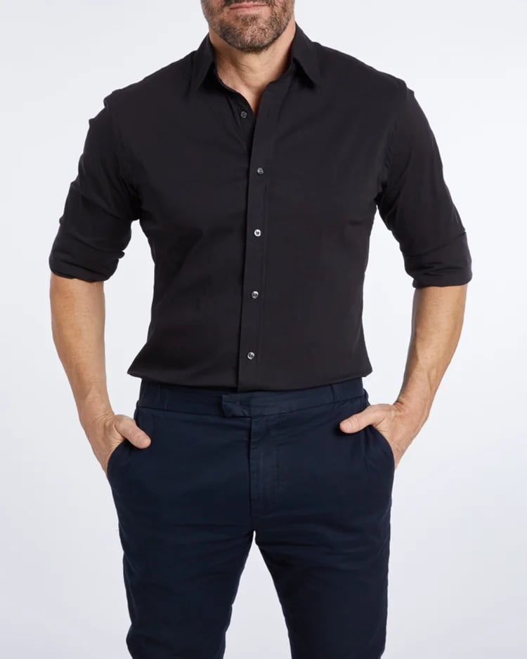 Classic Stretch Chemise Homme | Slim Fit | Élégance Professionnelle & Confort Quotidien