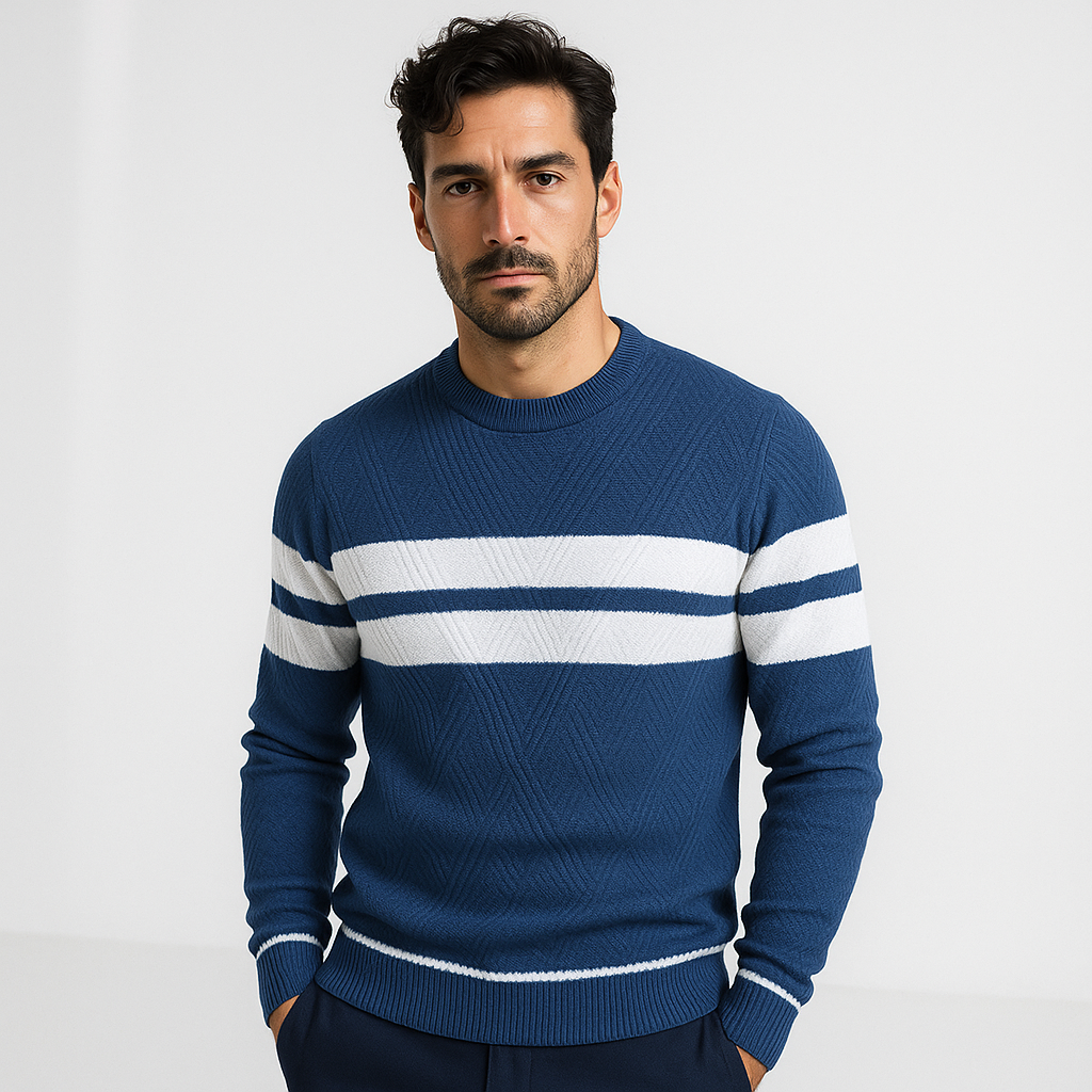 Pull Rayé Homme | Confort & Style | Casual Polyvalent