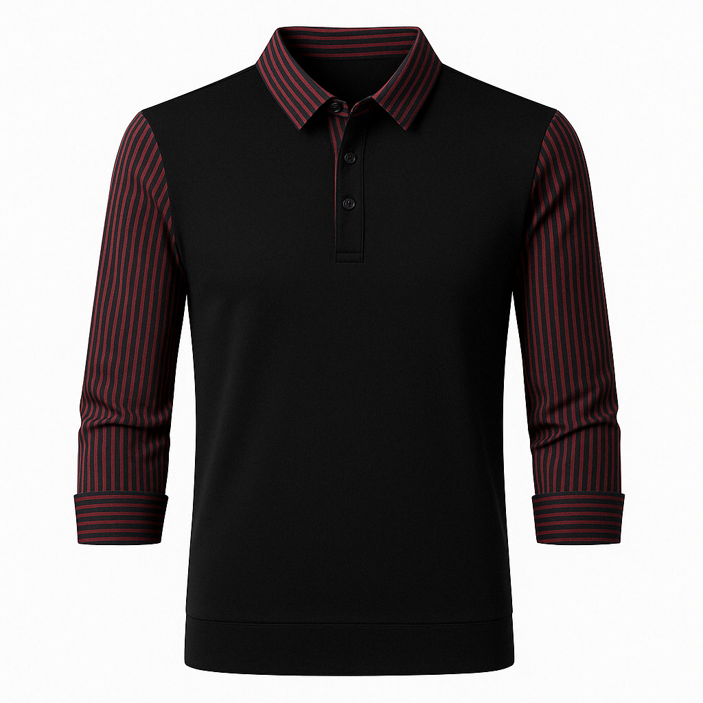 Pull 2-en-1 avec Chemise | Slim Fit | Élégance Smart-Casual