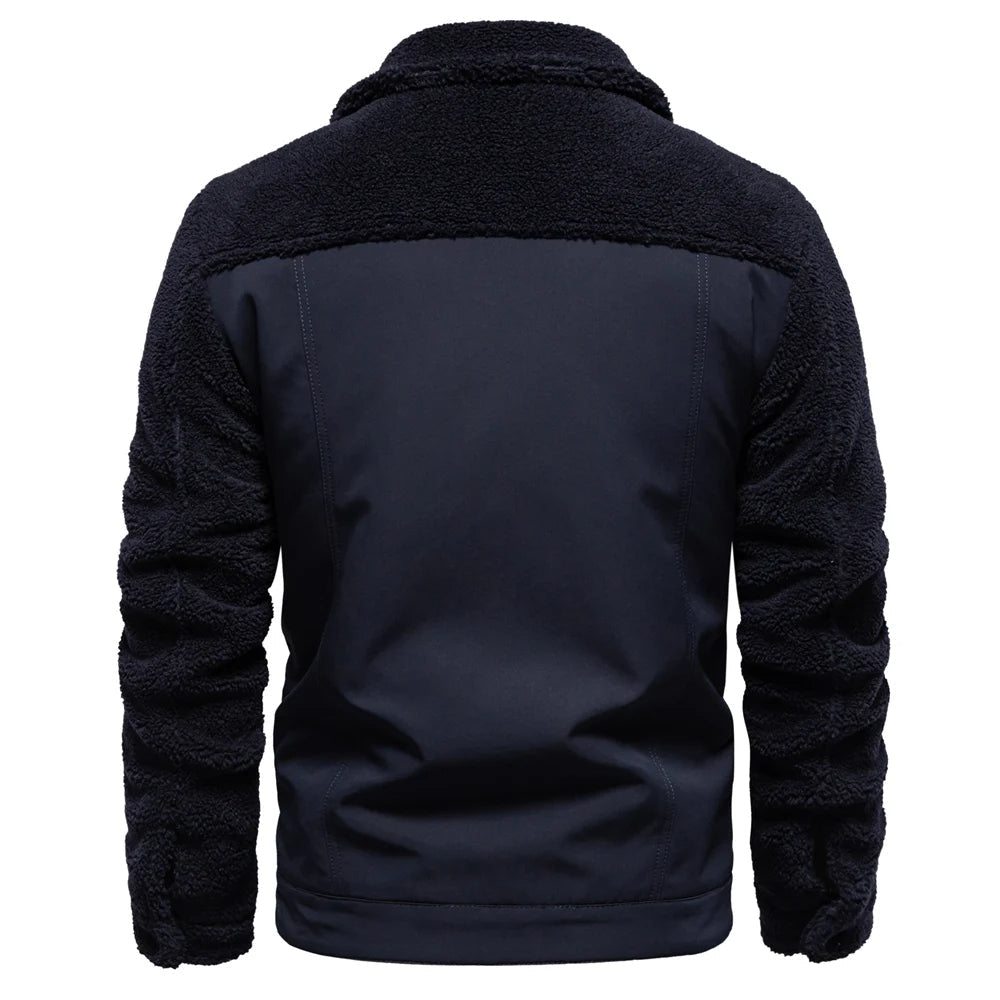 Veste Doublée Sherpa Homme | Suède-Look | Chaleur & Style Robuste