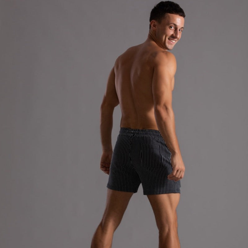 Short de Bain Côtelé | Polyester | Rétro & Séchage Rapide