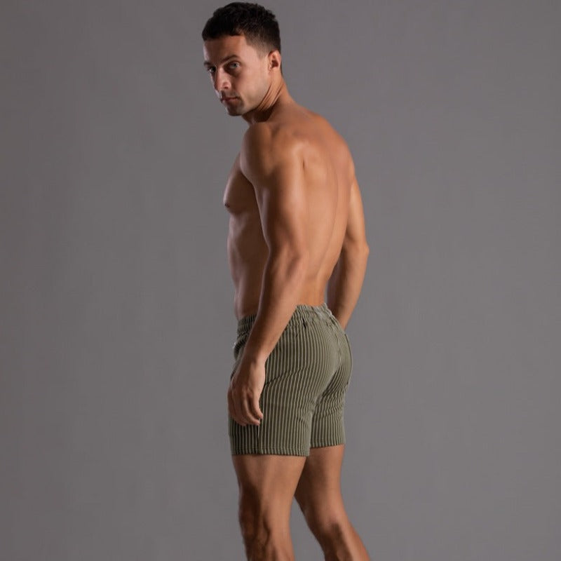 Short de Bain Côtelé | Polyester | Rétro & Séchage Rapide