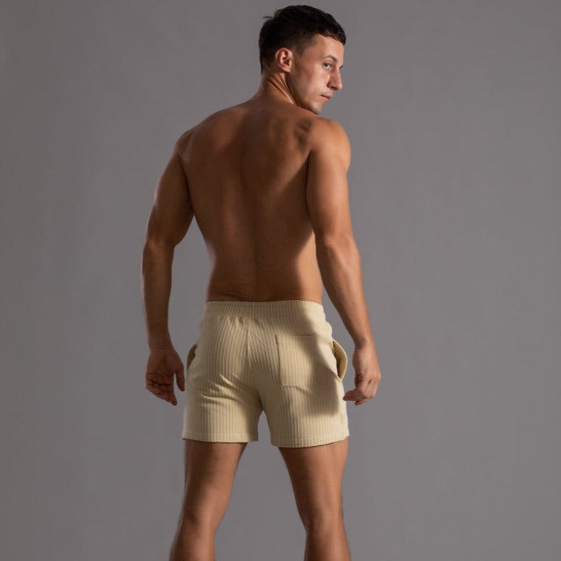 Short de Bain Côtelé | Polyester | Rétro & Séchage Rapide