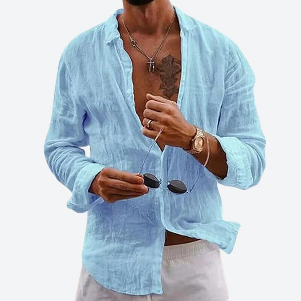 Chemise Breeze en Lin Homme | 100 % Lin | Fraîcheur Décontractée & Élégance d’Été