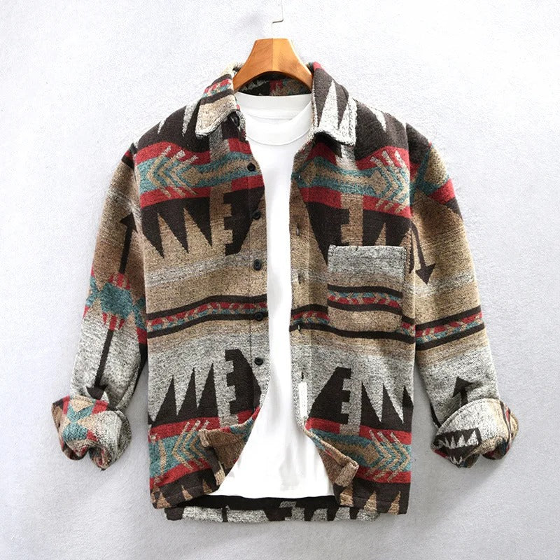 Veste Polaire Navajo Homme | Motif Ethnique | Style Outdoor & Chaleur