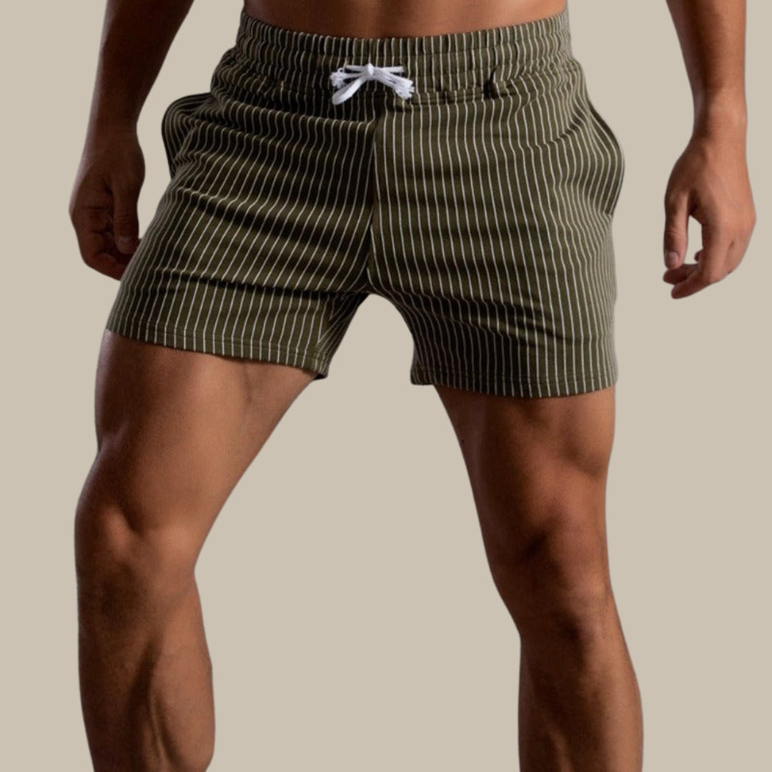 Short de Bain Côtelé | Polyester | Rétro & Séchage Rapide