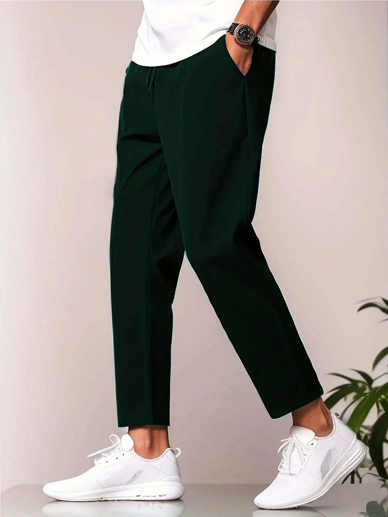 Urban Cropped Trouser Homme | Tapered Fit | Élégance Minimaliste & Moderne