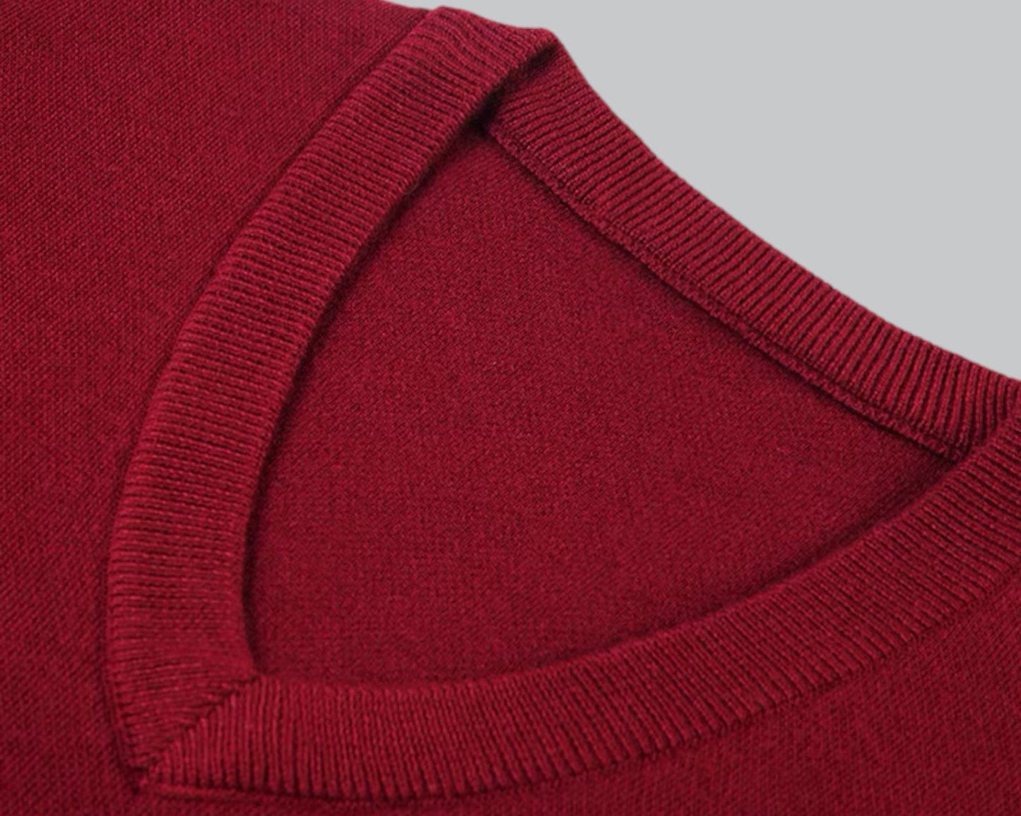 Bodywarmer en Maille Homme | Col V Classique | Élégance Superposée
