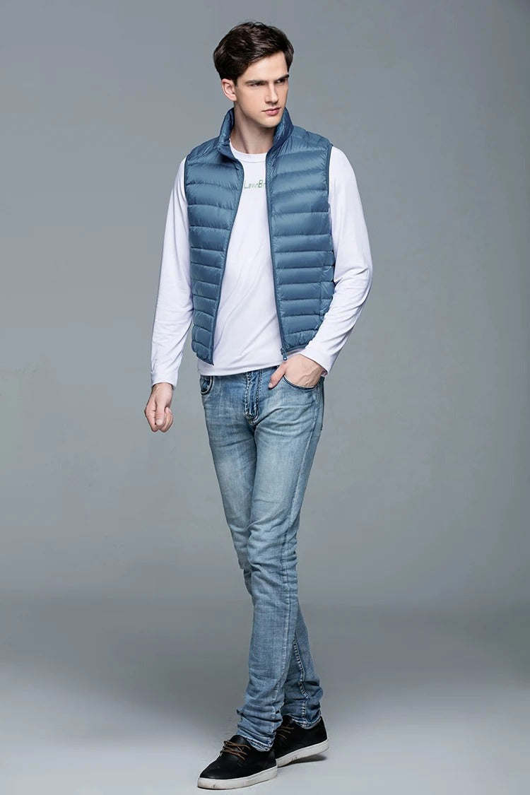Gilet Matelassé Léger Homme | Slim Fit | Isolation Confort & Style Minimal