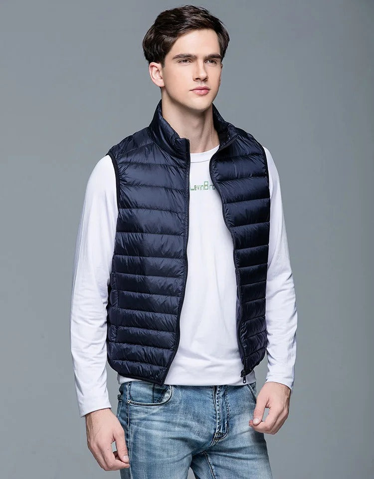 Gilet Matelassé Léger Homme | Slim Fit | Isolation Confort & Style Minimal