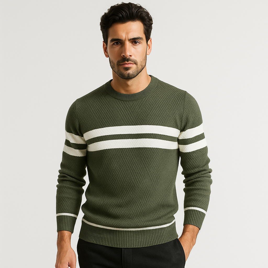 Pull Rayé Homme | Confort & Style | Casual Polyvalent