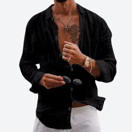 Chemise Breeze en Lin Homme | 100 % Lin | Fraîcheur Décontractée & Élégance d’Été