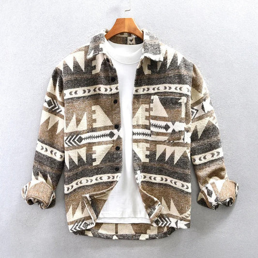 Veste Polaire Navajo Homme | Motif Ethnique | Style Outdoor & Chaleur