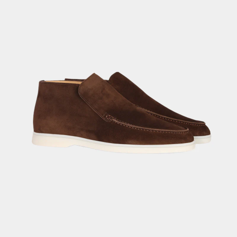 Verona Moc Homme | Bottine en Suède | Élégance Minimaliste & Confort Moderne