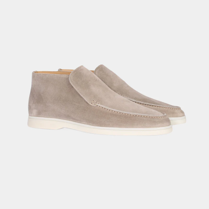 Verona Moc Homme | Bottine en Suède | Élégance Minimaliste & Confort Moderne