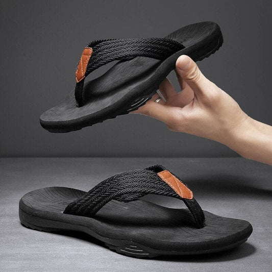 Atlas Slipper Homme | Tongs Ergonomiques | Confort Outdoor & Adhérence